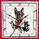 Tile Clock Dogs