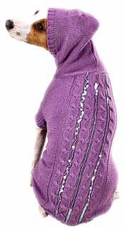 Sequin Cable Hoodie Sweater