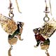 Flying 
Cat Earrings