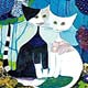 Micio 
and Micia Greeting Card