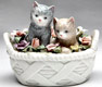 Kittens In Basket Music Box Kittens In Basket Music Box
