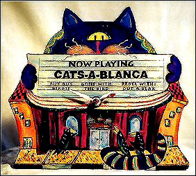 Cats-A-Blanca Clock Cats-A-Blanca Clock