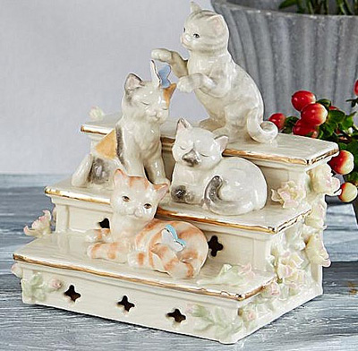 Kitties On Steps Kitties On Steps