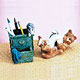 Cat Desk Collectibles,Music Box, Cat Clocks, Cat Sculptures,Cat Figurines