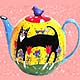 Cat Teapot Cat 
Teapot, Jars, Saucers, Bowls, Plates