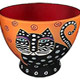 Laurel Burch Feline Faces Bowls cat 
bowls,
Laurel Burch Feline Faces Bowls
