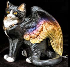CWinged Cat With Sunset Wings Winged Cat With 
Sunset Wings